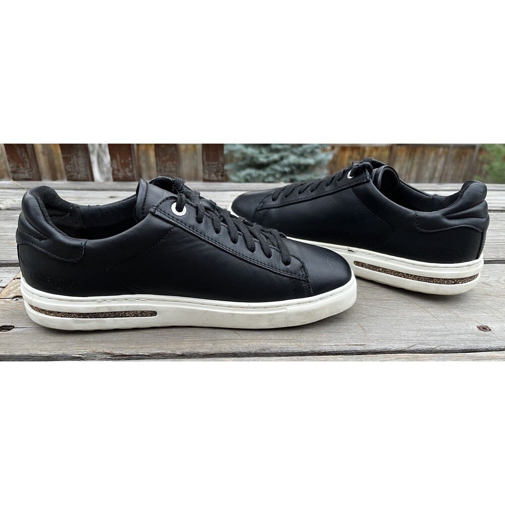 Birkenstock Bend Low Women’s 38 US 7 Black Leather Lace Up Sneakers - Picture 7 of 13